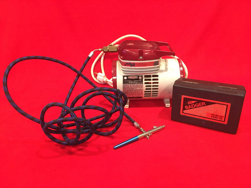 Thinsont Mini Airbrush Compressor Kit Spray Air Brush Paint Model