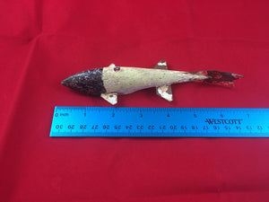 Vintage Ice Fishing Spearing Decoy Lure - Folk Art - Collection Purchased in the early 90's (Image One - Top View)