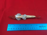 Vintage Ice Fishing Spearing Decoy Lure - Folk Art - Collection Purchased in the early 90's (Image Two - Bottom View)