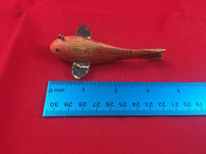 Vintage Ice Fishing Spearing Decoy Lure - Folk Art - Collection Purchased in the early 90's (Image Two - Bottom View)