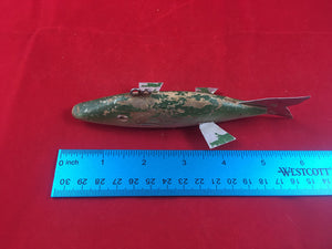 Vintage Ice Fishing Spearing Decoy Lure - Folk Art - Collection Purchased in the early 90's (Image One - Top View)