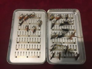 Nice fly assortment in a Perrine Box