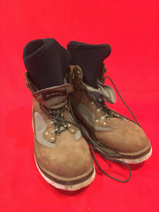 Simms Felt Sole Fly Fishing Wading Boots with Inserts Size 13